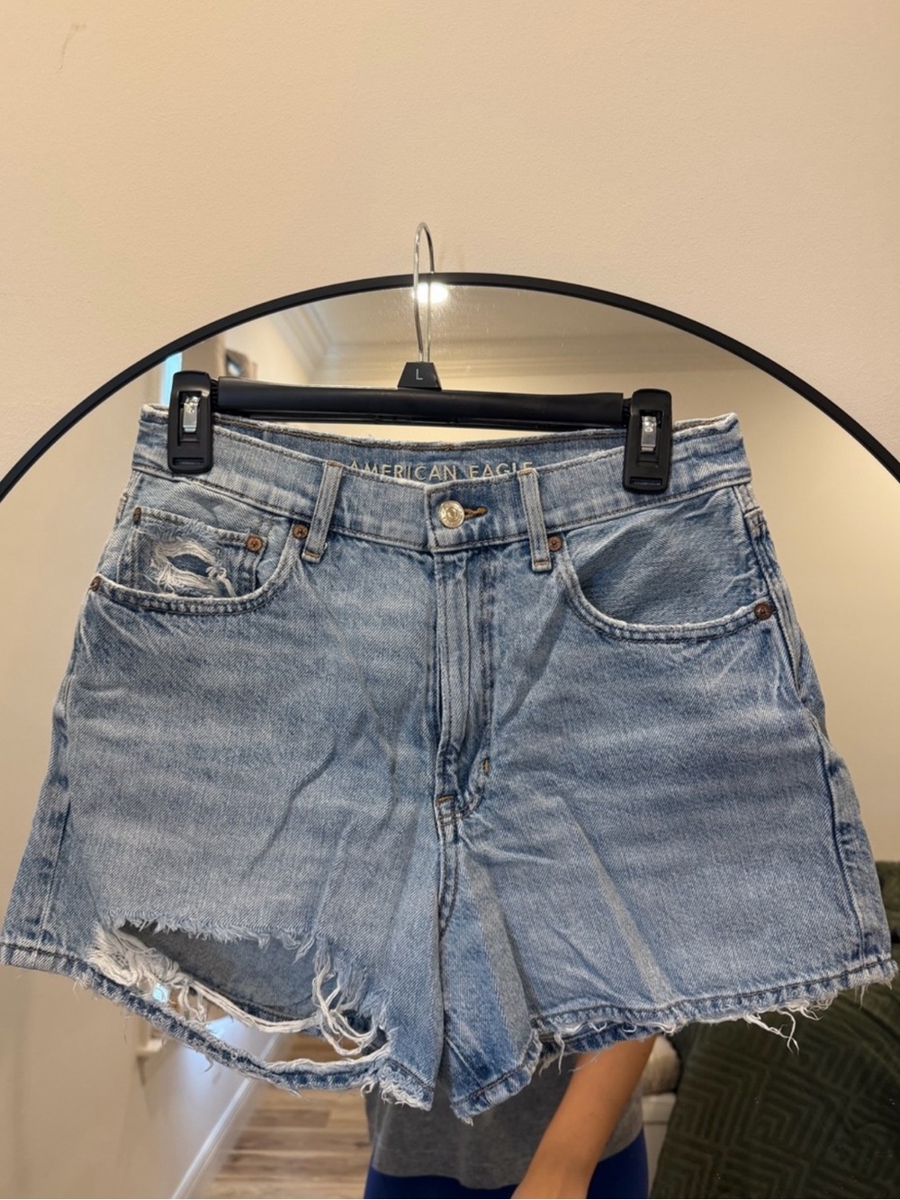 American Eagle Outfitters Light Blue Distressed Denim Women’s Shorts - 2 for 1